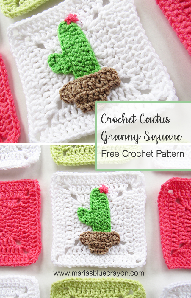 Crochet Cactus Granny Square Free Pattern Maria's Blue Crayon Amazing Crochet Cactus Free Pattern Crochet Cactus Granny Square Free Pattern Maria's Blue Crayon Amazing Crochet Cactus Free Pattern