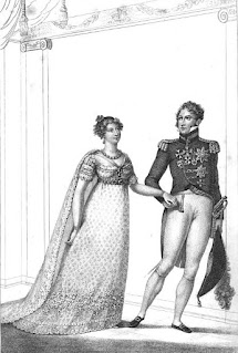 Princess Charlotte and Prince Leopold from La Belle Assemblée (1816)