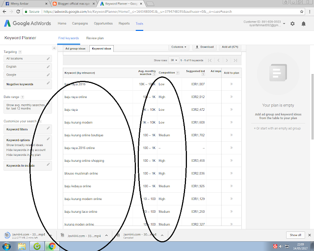 cara menggunakan keyword planner cara menggunakan keyword planner