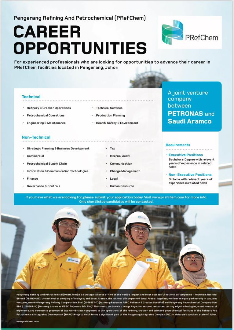 Oil &Gas Vacancies PREFCHEM