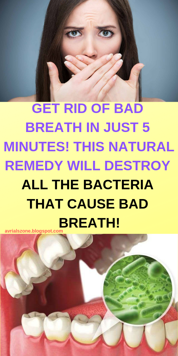 Healthy Beauty and Diet GET RID OF BAD BREATH IN JUST 5 MINUTES! THIS