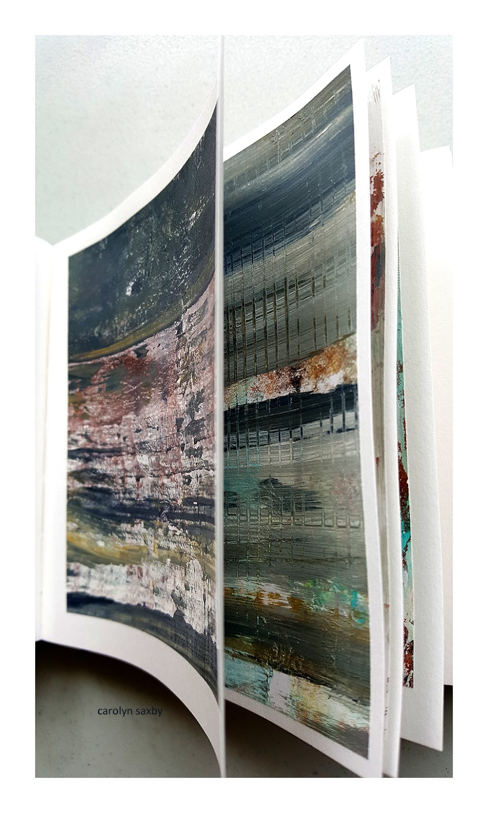 CAROLYN SAXBY MIXED MEDIA TEXTILE ART Surface Treatment week 17