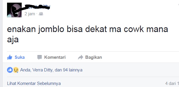5 Contoh Status Facebook Jomblo Pura Pura Bahagia Madjongke