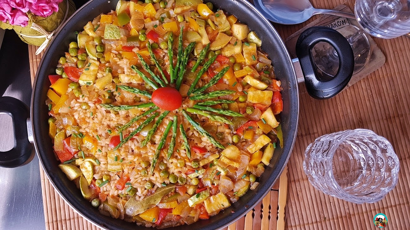 Paella de verduras ¡Huele Bien!