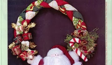 Guirlanda Papai Noel - patch pap com  molde