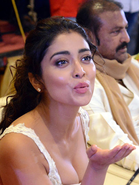 Shriya Saran Super Cleavage Show