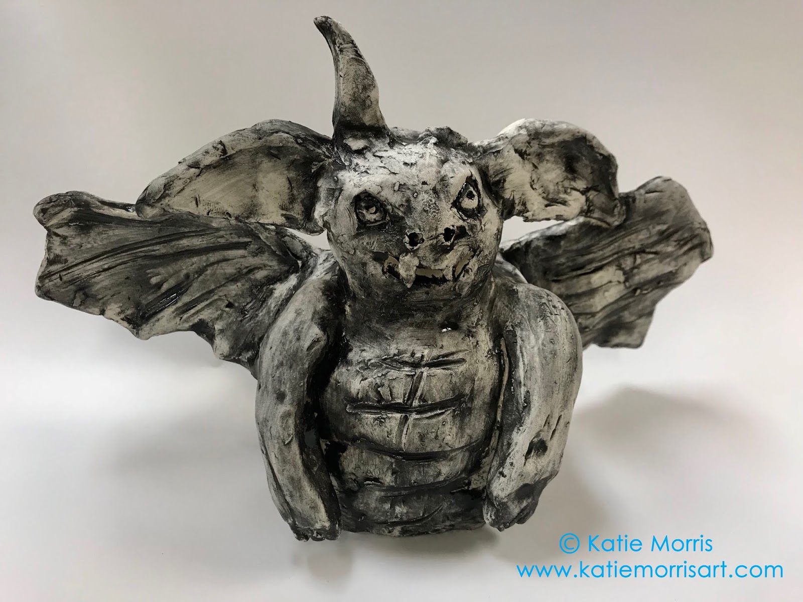 Katie Morris Art Middle School Ceramic Gargoyles