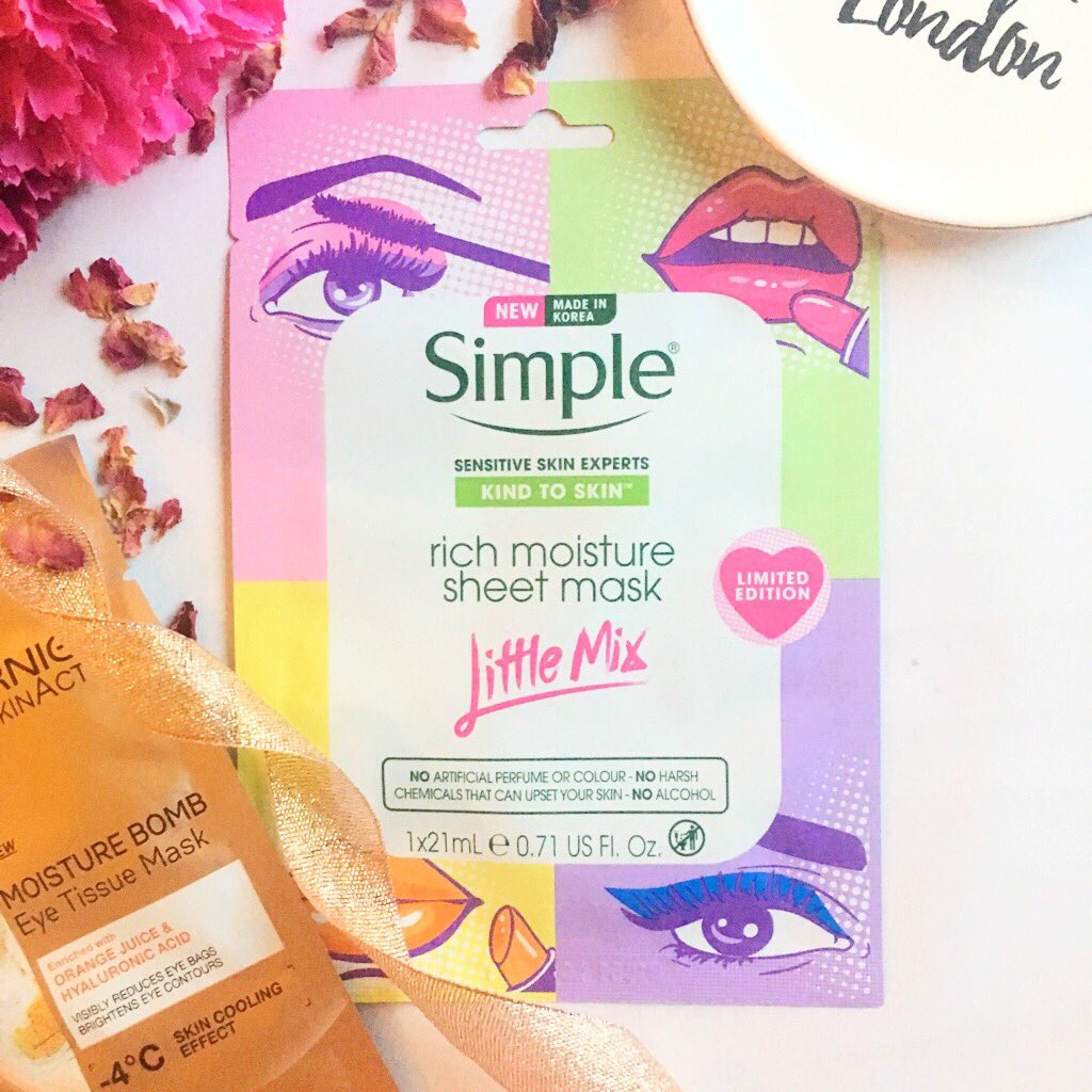 x Little Mix Rich Moisture Mask Food and Other Loves