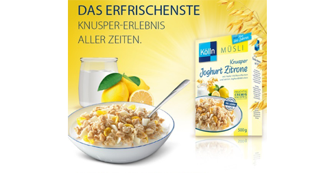  Produkttester Kölln Müsli Knusper Joghurt Zitrone