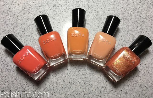 Zoya orange polishes