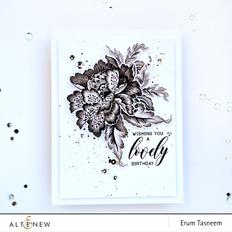Altenew Ornamental Flower Stamp Set | Erum Tasneem | @pr0digy0