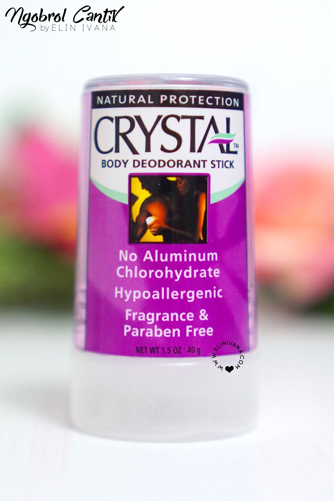 ATASI BAU BADAN DENGAN CRYSTAL DEODORANT (PARABEN FREE) ELIN IVANA