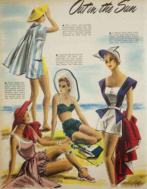 vintage 1950s swimwear