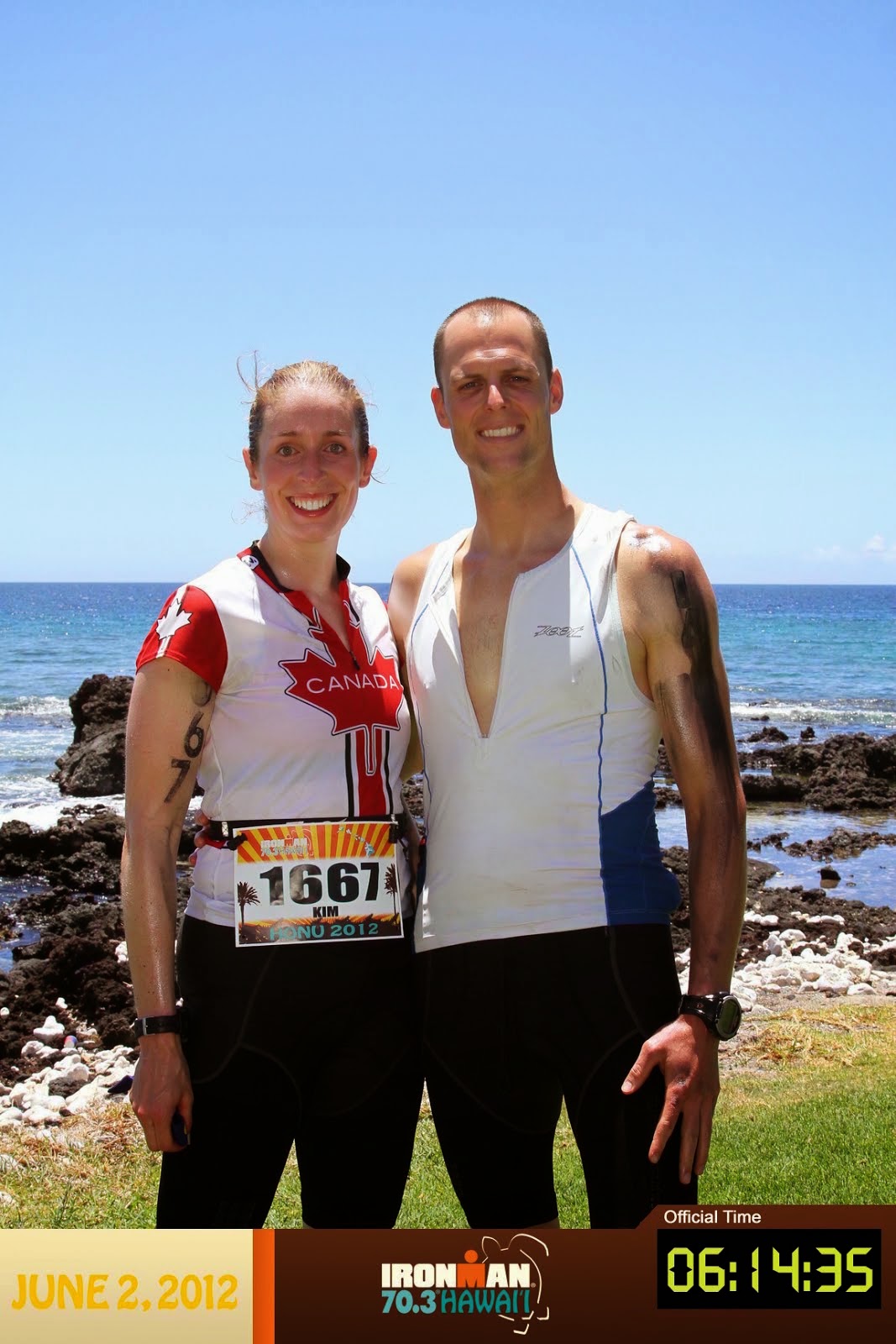 Then we did a HALF IRONMAN in HAWAII as redemption.