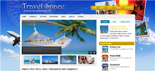 Travel Space Blogger Template