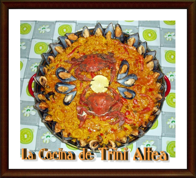 LA COCINA DE TRINI ALTEA PAELLA DE MARISCOS CON NECORAS