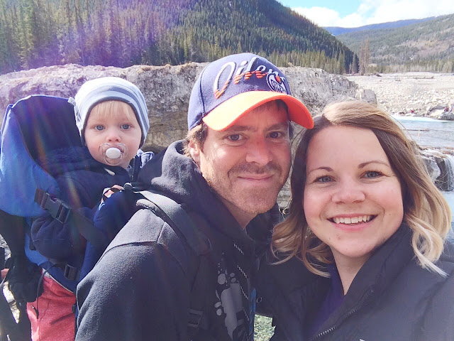 Hiking with your family at Elbow Falls, Bragg Creek