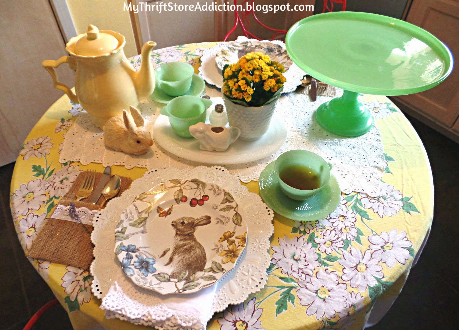 Vintage Easter tea party