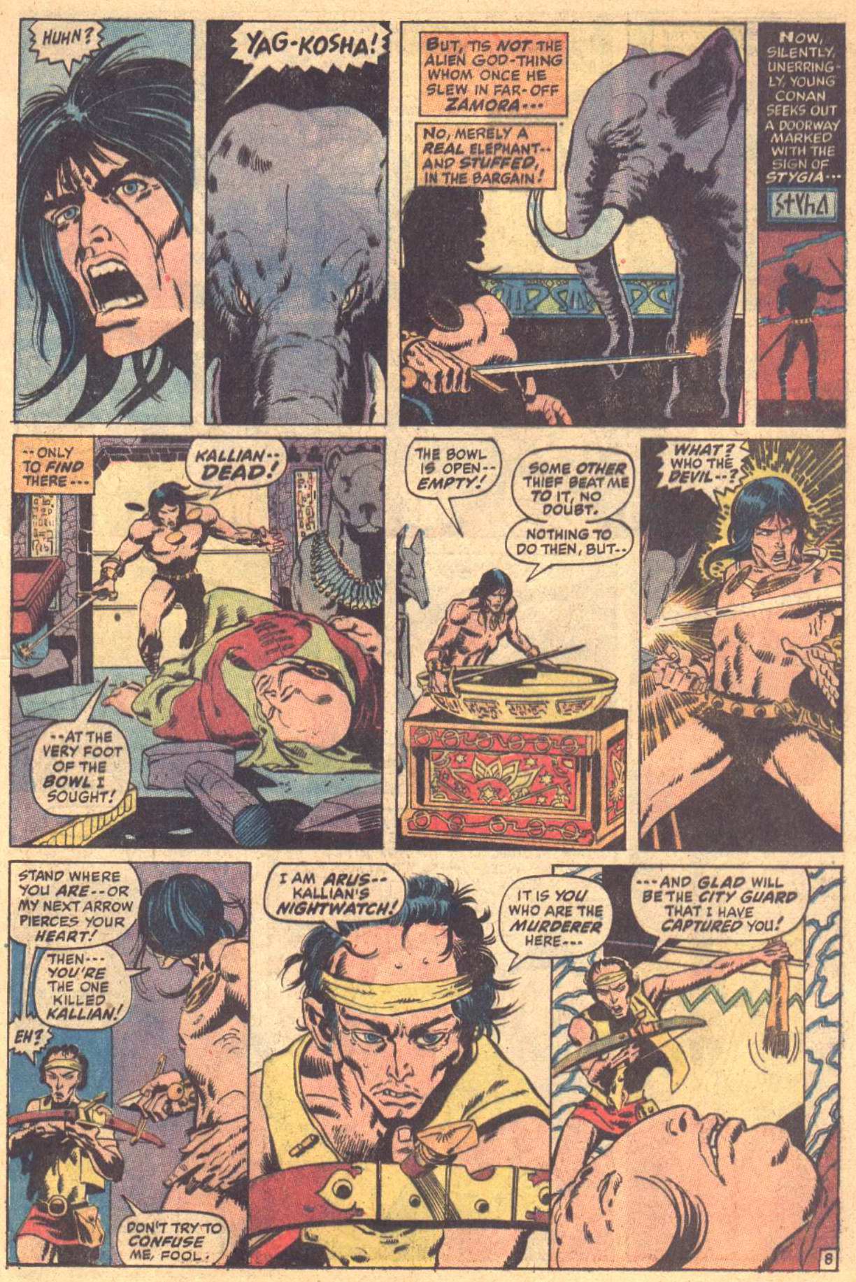 Read online Conan the Barbarian (1970) comic -  Issue #7 - 9