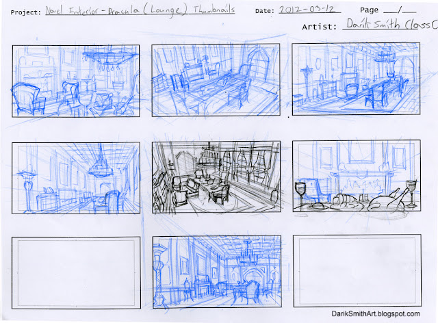 Darik's Art Blog: Interior Layout + Process