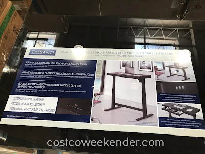 Costco 1334060 - Don't be sitting all day with the Tresanti Adjustable Height Desk