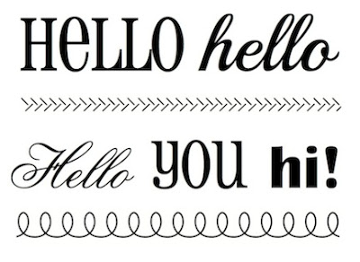 SRM Stickers Blog - BIG Hello by Michele - #card #hello #BIGhello #stamp #twine