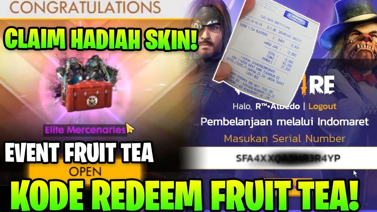 Kumplan Kode Redeem Event Sosro Free Fire 2019 Jhodzx Id