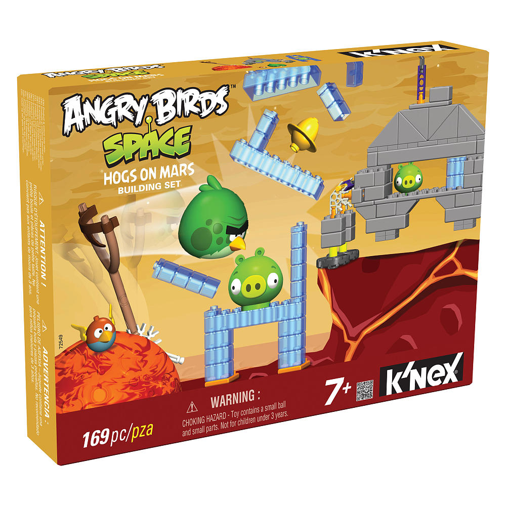 Hanging Off The Wire K’NEX Angry Birds Red Building Set Hogs