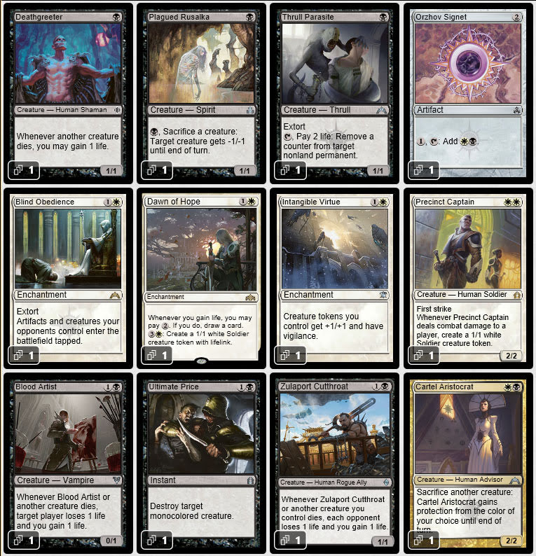 Magic the Gathering Adventures Orzhov Guild Kit in Modern