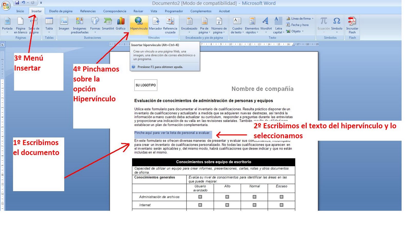 Soluciones Tecnicas Informatica De Usuario Truco Nº 18 Word 2007