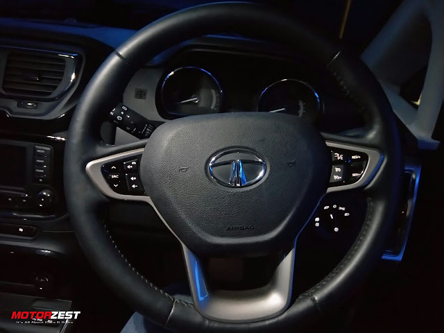 Tata Hexa steering wheel