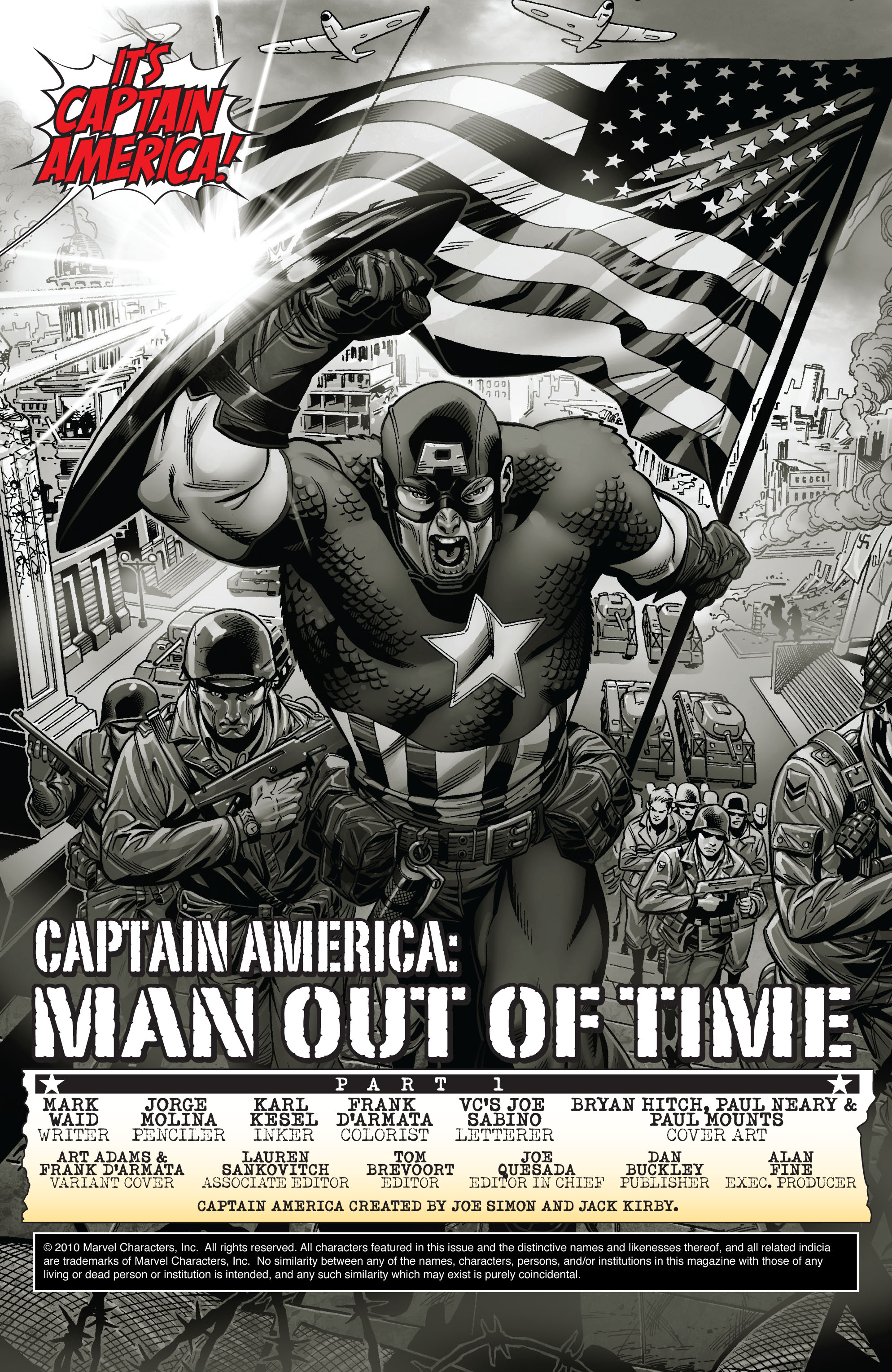 Captain America: Man Out of Time 1 Page 1