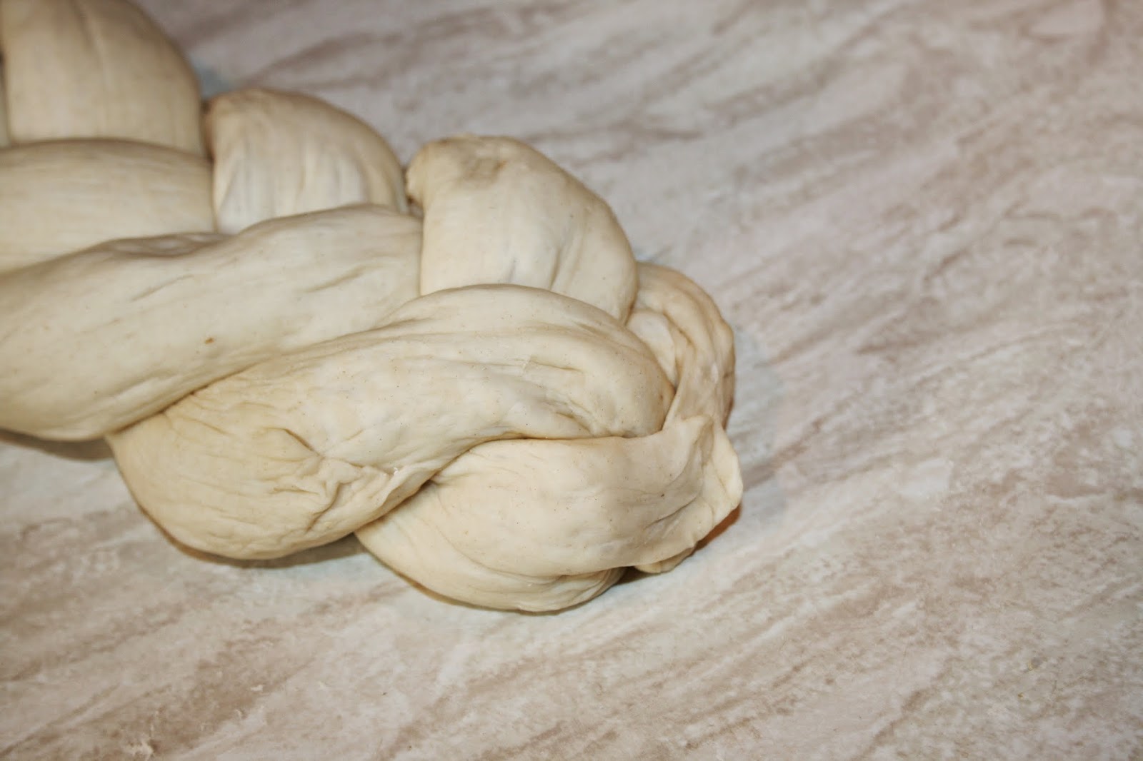 how to braid bread four stranded plait