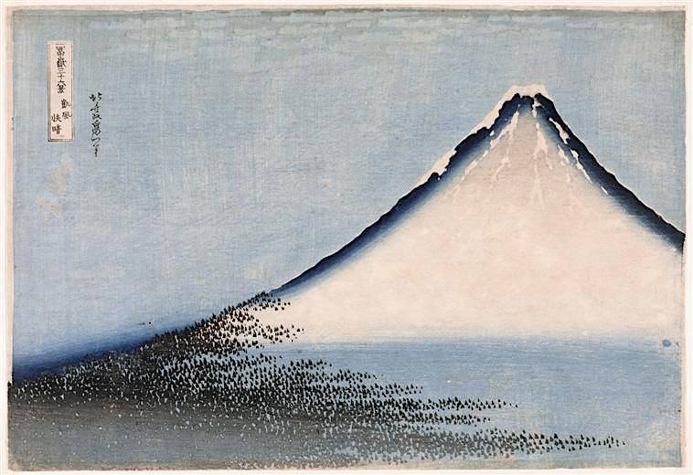 BLUE FUJIYAMA / 富士山 BY KATSUSHIKA HOKUSAI