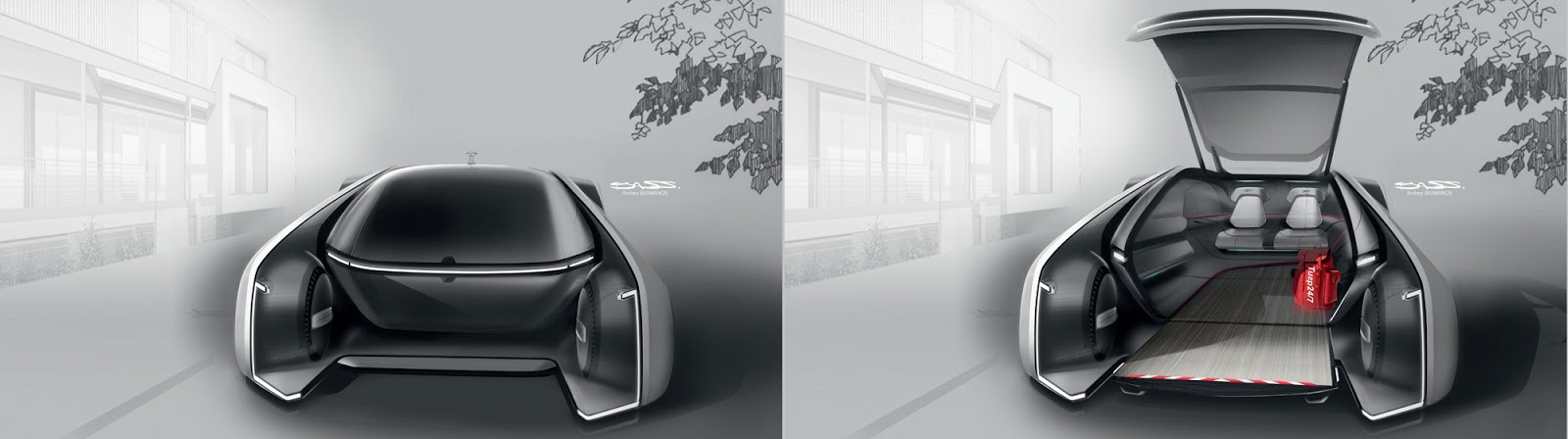 Renault EZ-GO Concept sketch by Andrey Basmanov