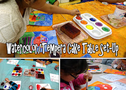 tempera watercolor cake