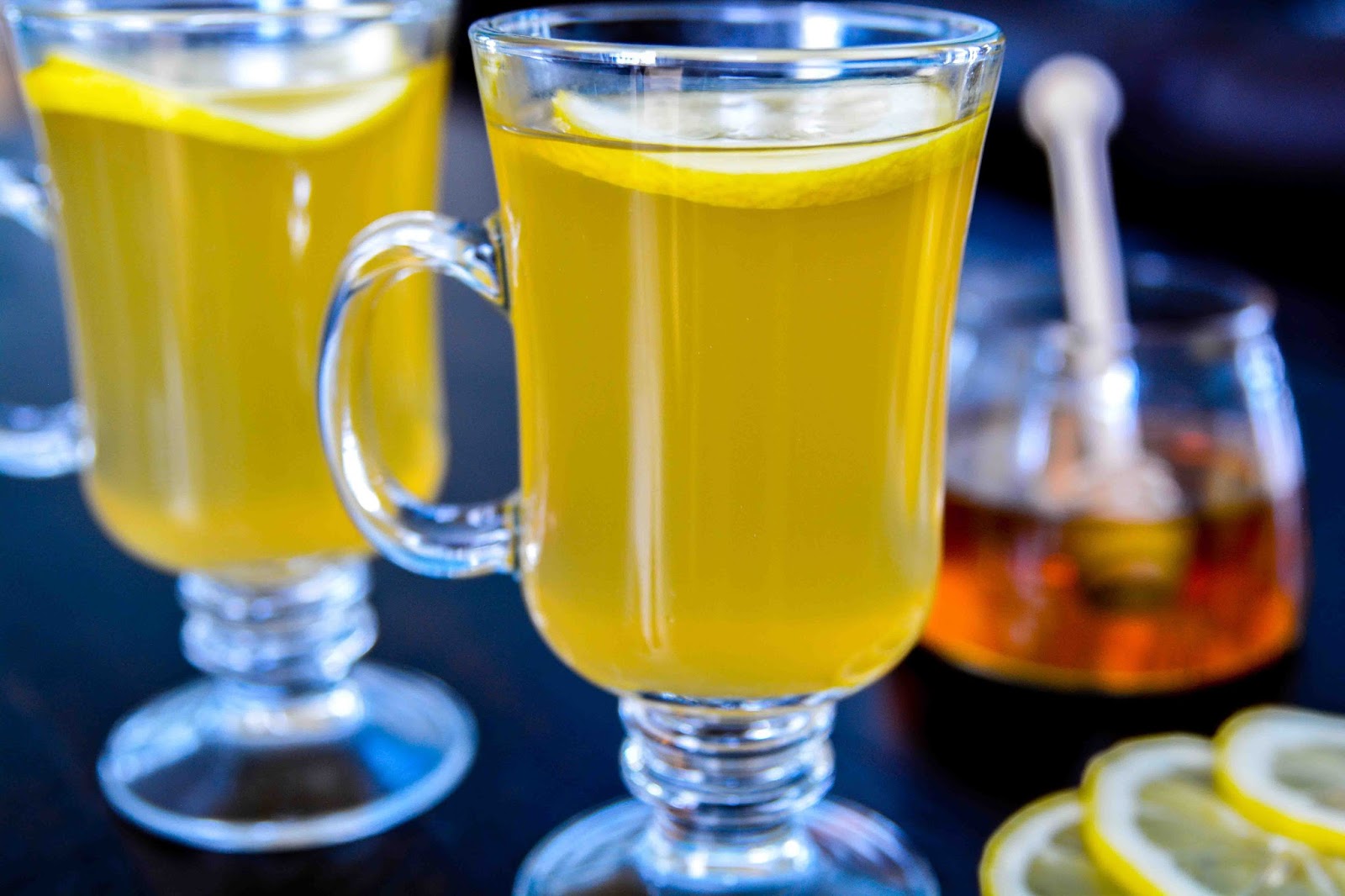 Theresa's Mixed Nuts Warm Honey Brandy Toddy Drink Happy Thoughts