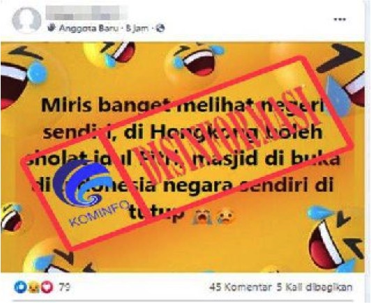 Ricky Suhendar Ungkap Narasi Hong Kong Perbolehkan Salat Idulfitri di Masjod, Hoax Ricky Suhendar Ungkap Narasi Hong Kong Perbolehkan Salat Idulfitri di Masjod, Hoax