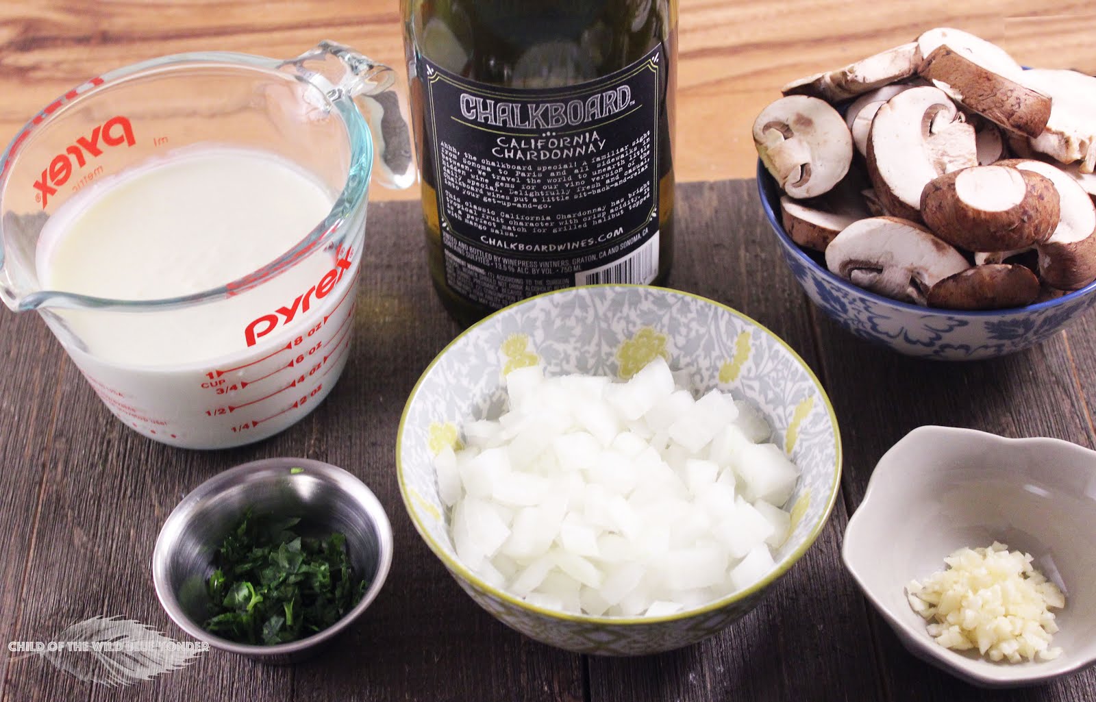 White Wine & Mushroom Cream Sauce - Child of the Wild Blue Yonder