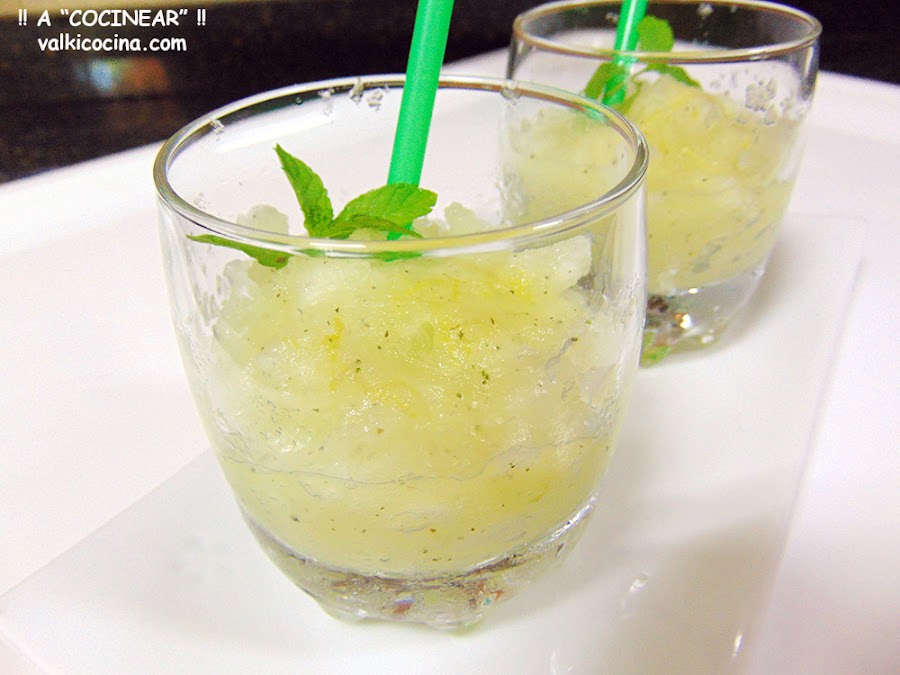 Granizado o sorbete de melón