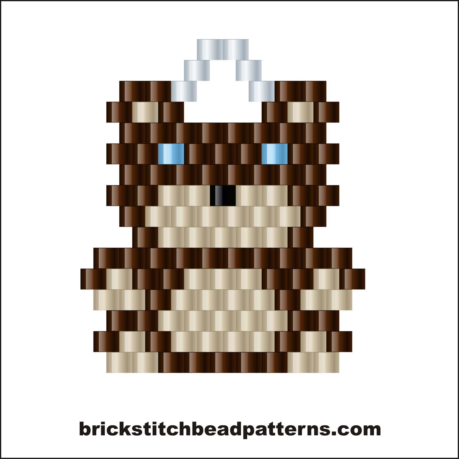 Brick Stitch Bead Patterns Journal Cute Tiny Teddy Bear Earring Free