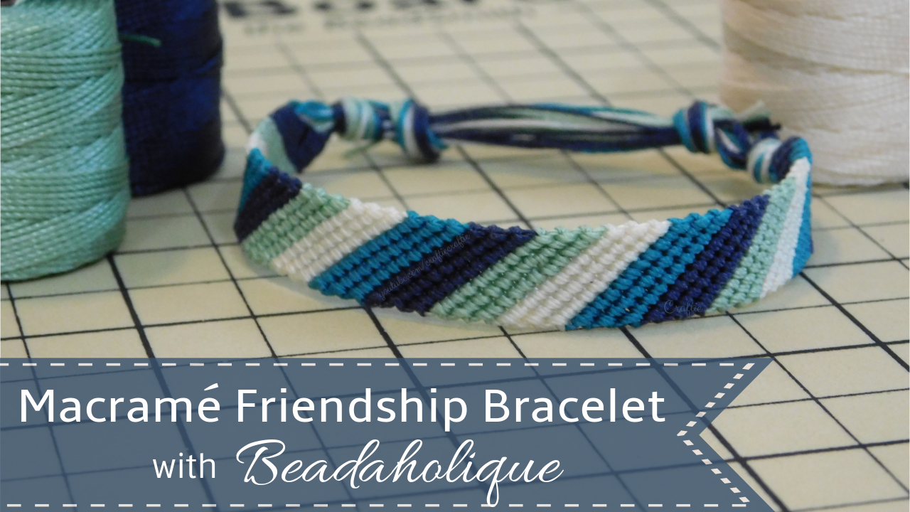 Craftie Kaleidoscope Macramé Friendship Bracelet with Beadaholique
