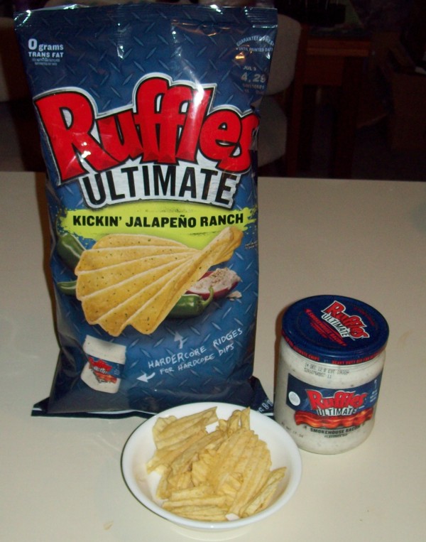 Ramen Butterfly Ruffles Ultimate Kickin' Jalapeño Ranch Chips