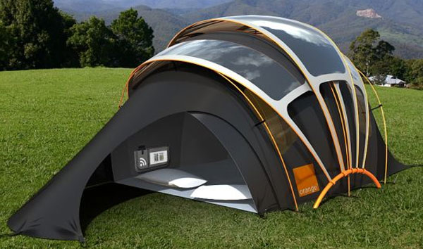 палатка на солнечных батареях