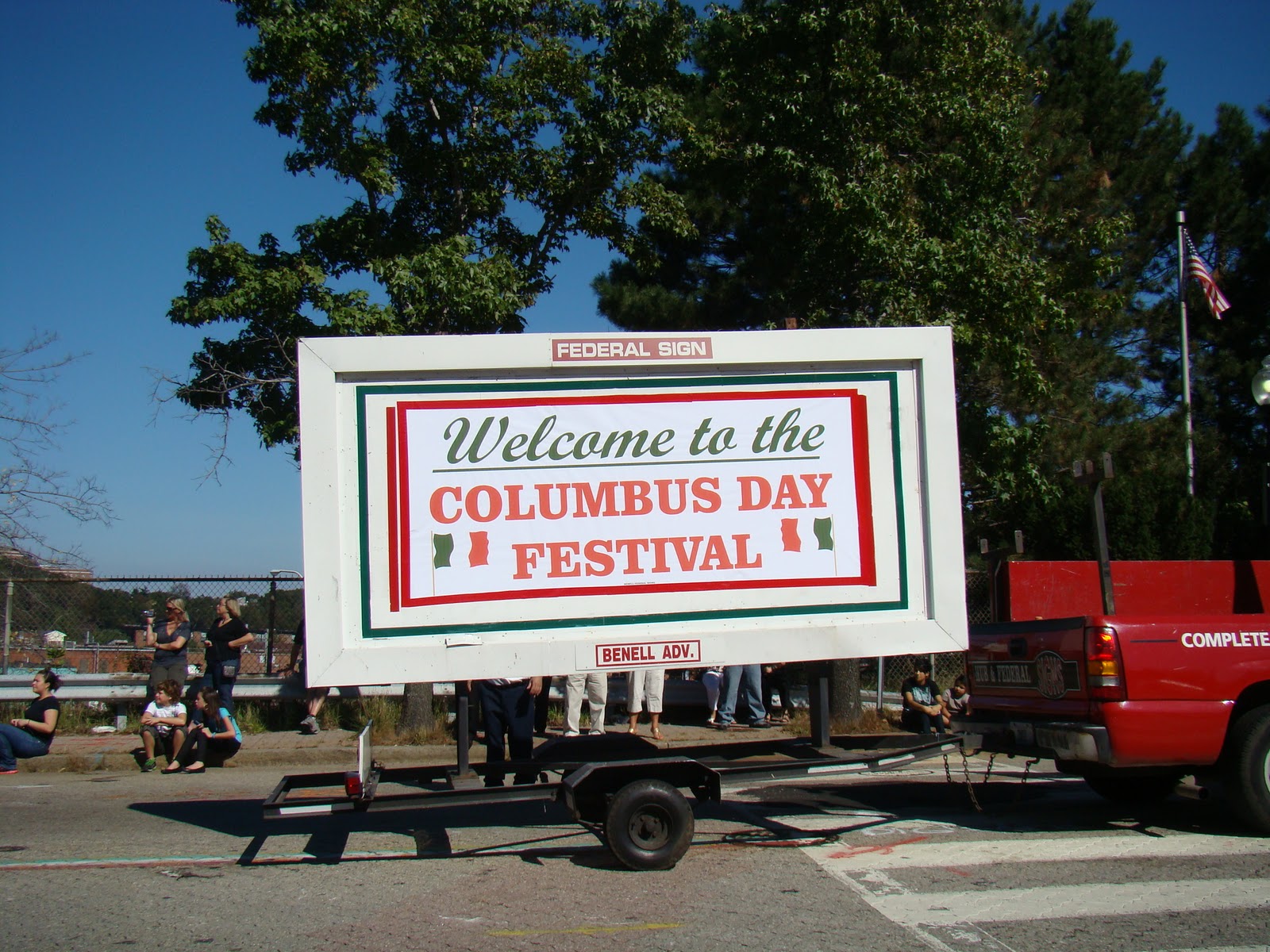 Postcards From A Broad Columbus Day Parade, and...