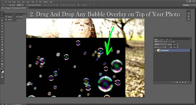 100 Bubbles Photoshop Overlays