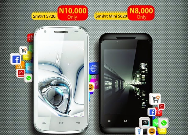 MTN Android smartphones Sm@rt Mini S620 and MTN Sm@rt S720i.