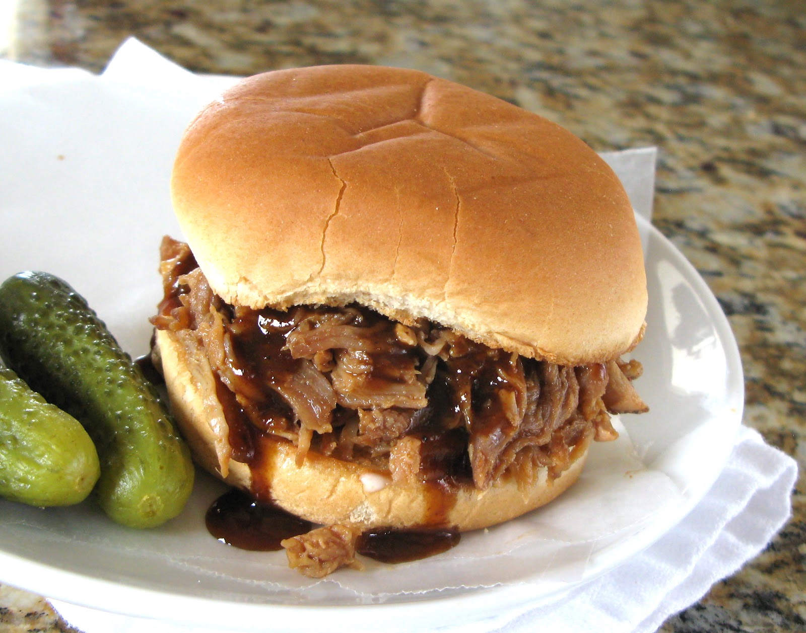 The BakeOff Flunkie Southern BBQ Pulled Pork Sandwiches