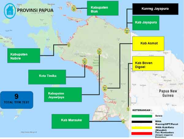 Lokasi Tes Cat BKN Propinsi Papua Lokasi Tes Cat BKN Propinsi Papua